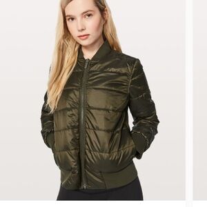 lululemon athletica Olive Bomber Jacket